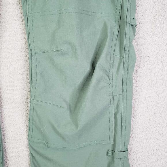 Duluth Trading Co Womens Cargo Pants Teal Green Size 12 Dry On The Fly Hiking - Picture 7 of 9